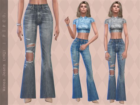Waves Jeans Flared By Pipco At Tsr Sims 4 Updates
