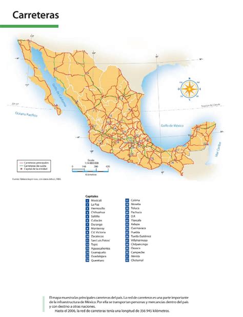 Mapa Carreteras México Mapas De Carreteras Mapa De Mexico Mapas
