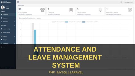 Attendance And Leave Management System Php Youtube