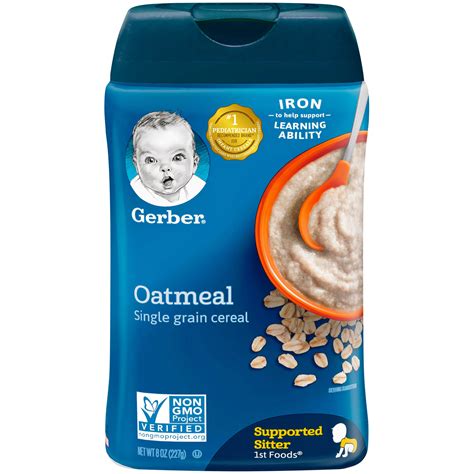 Gerber 1st Foods Single Grain Oatmeal Baby Cereal 8 Oz Pack Of 6