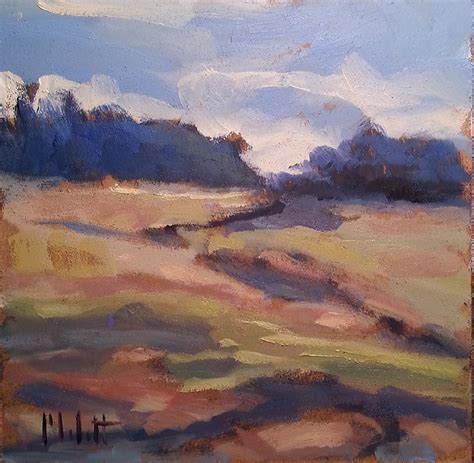 Painting Daily Heidi Malott Original Art Meadow 3 Of 3 Landscape