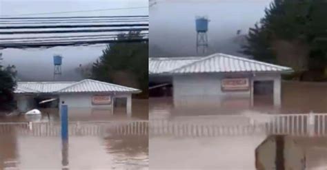 Desastre en Licantén Hospital queda bajo el agua tras desborde del