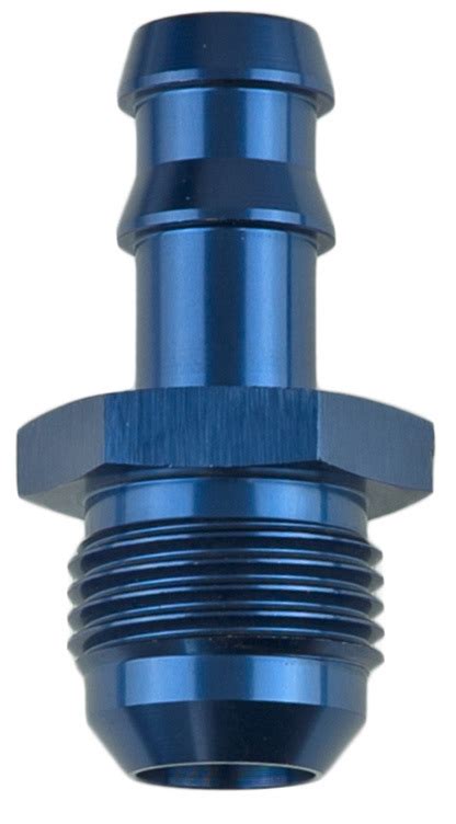 Proflow 38in Fitting Male Barb To 06an Adaptor Blue