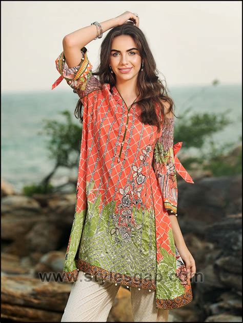 summer fashion lawn kurti designs trends latest collection 2018 2019 13