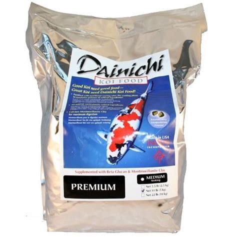 Dainichi Premium Koi Fish Food 11 Lbs Sinking Medium Pellet Ebay