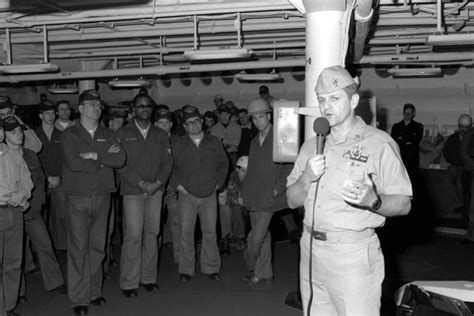 Master Chief Petty Officer Of The Navy John Hagan Speaks To Crew
