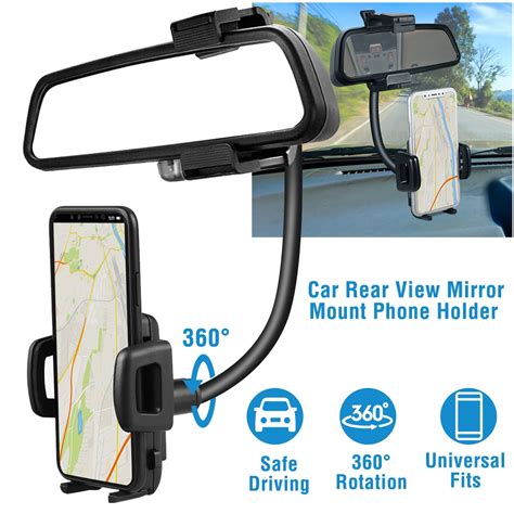 Imountek Rear View Mirror Car Mount Holder Universal 360° Rotation