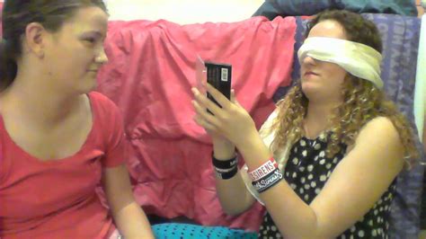 blindfolded makeup challenge part2 youtube