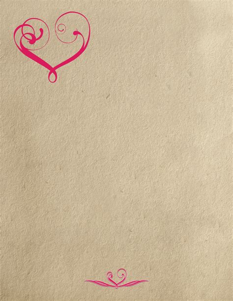 Printable Love Letter Paper