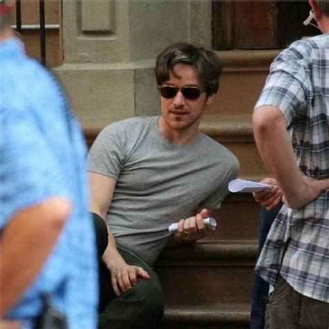 James Mcavoy Relaxing On Set Of The Disappearance Of Eleanor Rigby On