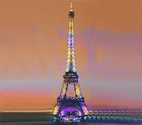 Purple Eiffel Tower
