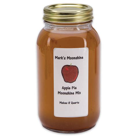 This apple pie moonshine drink has lower amounts of sugar than many other similar recipes and should be made with all natural ingredients. Mark's Moonshine Mix Apple Pie - 8 Quarts | Kennesaw Cutlery