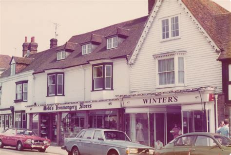 Tenterden Shops In 1980 Kent Britain Sussex