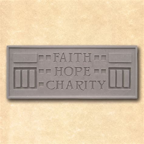 Faith Hope Charity Plaque Nichols Bros Stoneworks