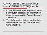 Computerized Maintenance Management System Photos