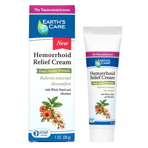 Hemorrhoid Relief Cream 1 OZ Earth S Care