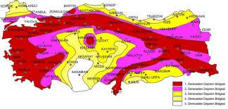 Türkiye nüfusunun % 60'a yakını, faal olan ve zarar verebilen deprem alanları üzerinde yerleşmiştir. Türkiye'de Deprem Bölgeleri Ve Fay Hatları Kısaca
