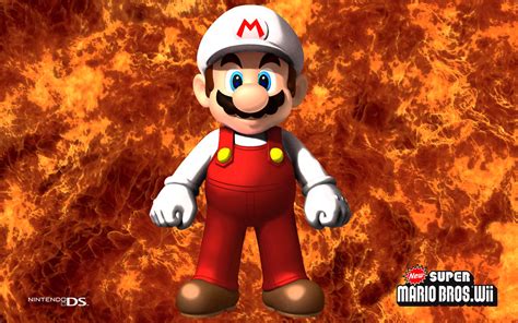 Fire Mario New Super Mario Bros Wii Wallpaper By Sunnyboiiii A