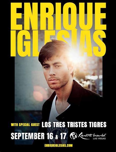 Global Superstar Enrique Iglesias Announces Only U S Shows In At