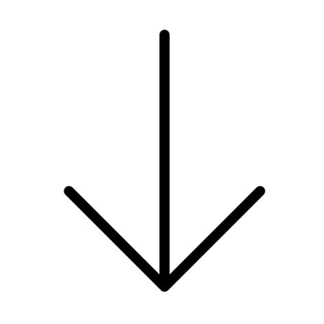 Panah Ke Bawah Simbol Ikon Panah Png Dan Vektor Dengan Background