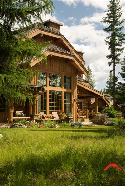 Rocky Mountain Homes Private Rustic Ranch Rustic Exterior Other