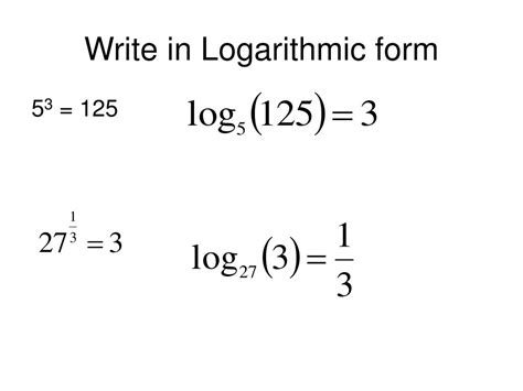 Ppt 102 Logarithms And Logarithmic Functions Powerpoint Presentation