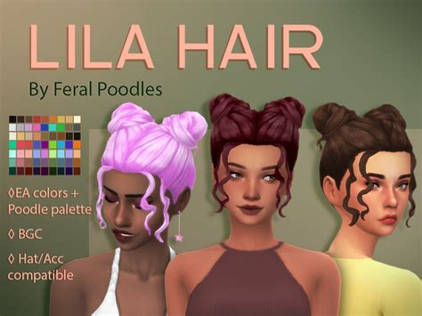 Lila Hair The Sims 4 Catalog