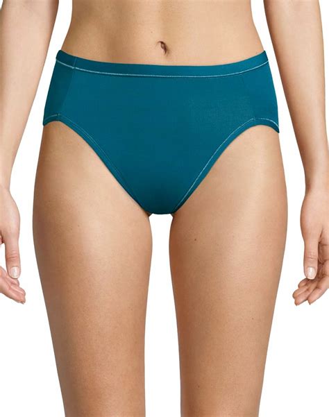 Hanes Womens Ultimate Cool Comfort 4 Pack Hi Cut Panties Ebay