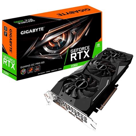 Placa De Vídeo Gigabyte Geforce Rtx 2060 Gaming Oc 6gb Gddr6 192bit