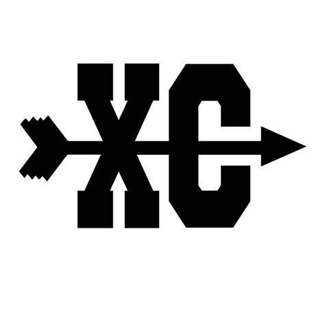 2 Pack Cross Country Xc Symbol 4 Inch Vinyl Decal Window Etsy