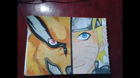 How To Draw Naruto And Nine Tail Youtube