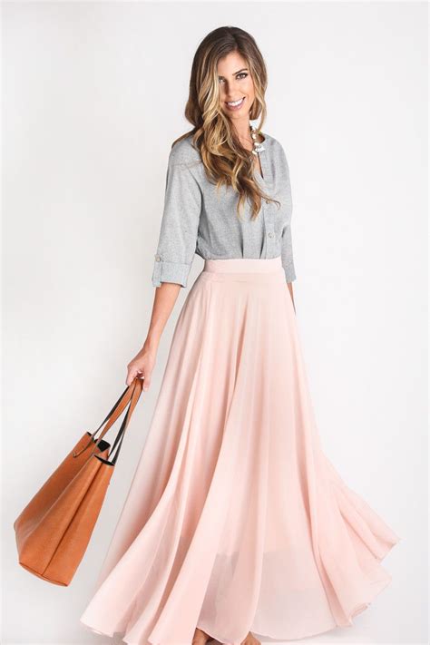 amelia full pink maxi skirt my style pinboard maxi skirt outfits grey maxi skirts skirt