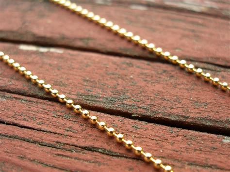 14k Gold Plated Ball Chain