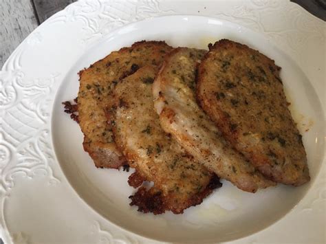 Recipe for thin sliced bone in pork.chops : Parmesan Crusted Pork Chops {Keto / Low Carb} | Kasey Trenum