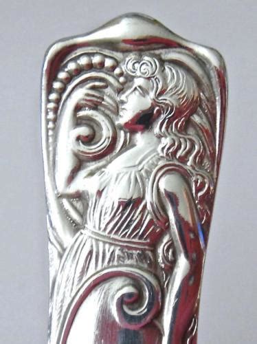 Antique Rogers Bros Siren Silverplate Master Butter Knife Beautiful Figure Antique Price
