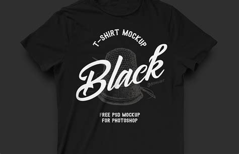 1782 Black T Shirt Mockup Psd Free Mockups Builder