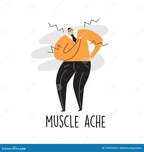 Vector Cartoon Illustration Of A Man Suffering From Muscle Ache CartoonDealer Com