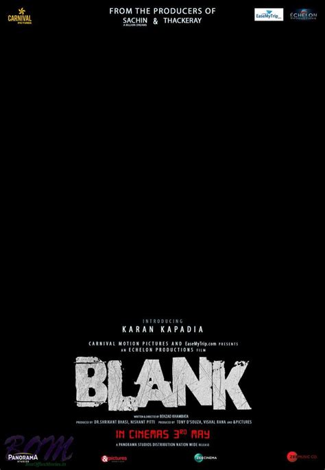 Blank Movie Release Date Revised To 3rd May 2019 Photo Blank Movie