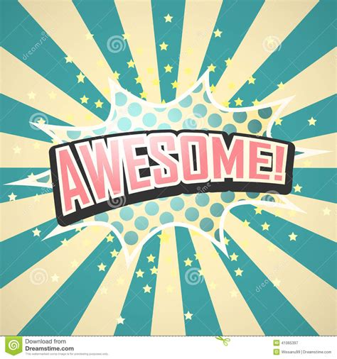Awesome Comic Speech Bubble Stock Vector Illustration Of Explosion