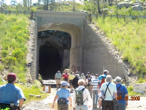 donner summit tunnel walk
