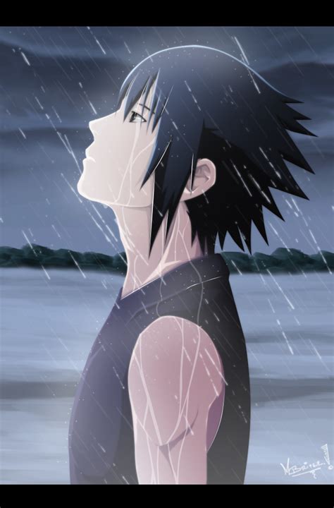 Sasuke In The Rain