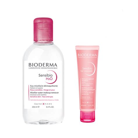 Buy Bioderma Combo Sensibio H2o Micellar Water Makeup Remover 250 Ml Bioderma Sensibio Gel