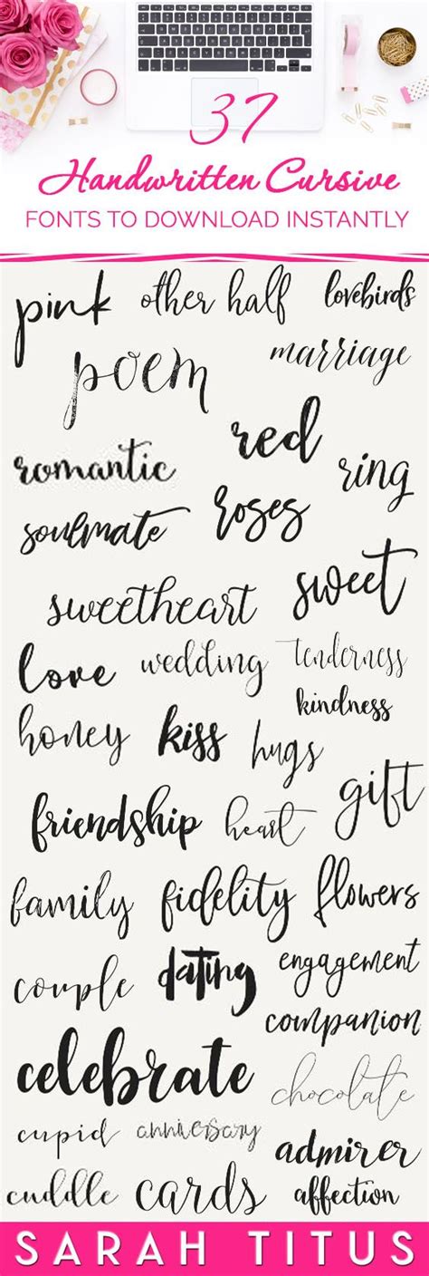 37 Handwritten Cursive Fonts To Download Instantly Cursive Fonts