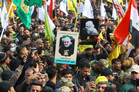Thousands Attend Funeral Procession In Baghdad For Qassem Soleimani