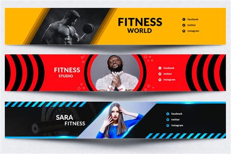 So you want to make sure your channel banner reflects. Fitness & Gym Youtube Banner | Creative YouTube Templates ...