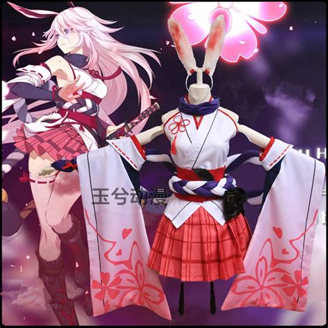 Honkai Impact 3 Yae Sakura Women Girl Cosplay Costume Halloween Dress