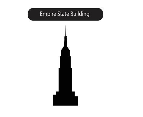 Empire State Building Silhouette Vector Art Icons And Graphics For