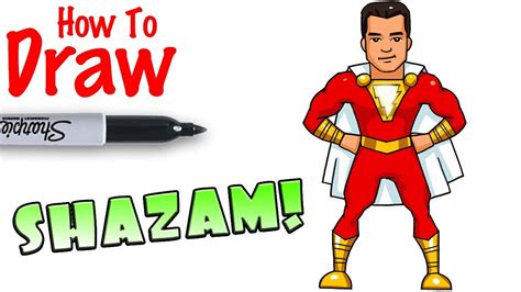 How To Draw Shazam Youtube