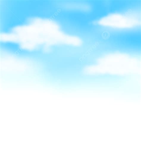 Clear Sky White Transparent Clear Cute Blue Sky And Cloud Sky Clear
