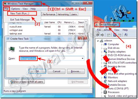 How To Open Device Manager In Windows 7 Start Run